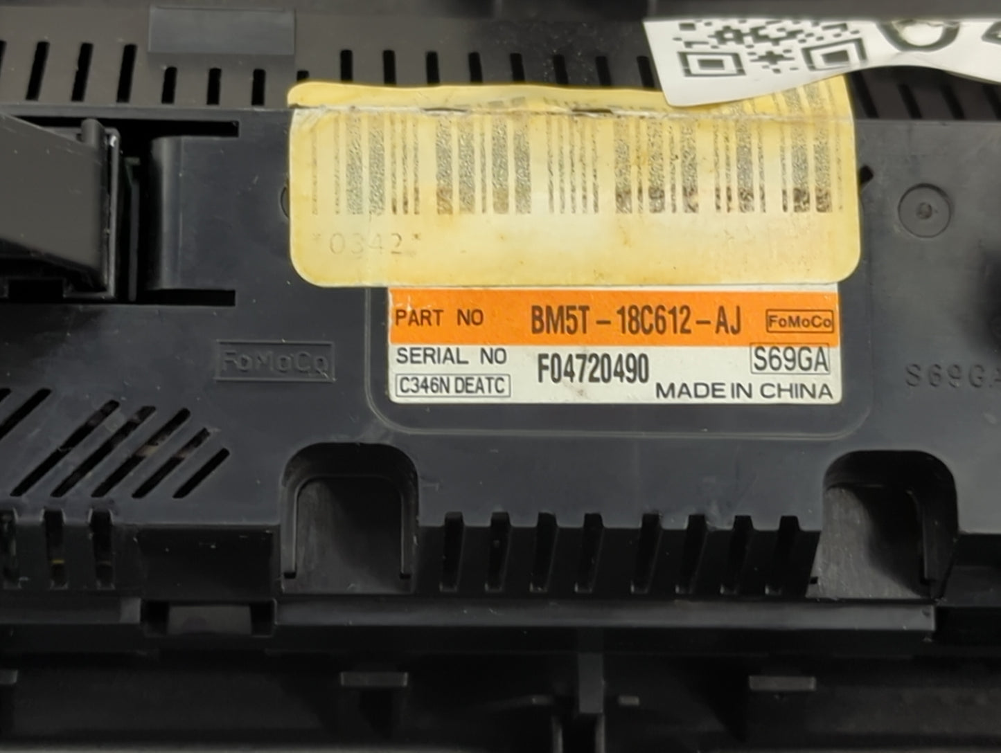 2012 Ford Focus Climate Control Module Temperature AC/Heater Replacement P/N:BM5T-18C612-AJ Fits OEM Used Auto Parts - Oemus