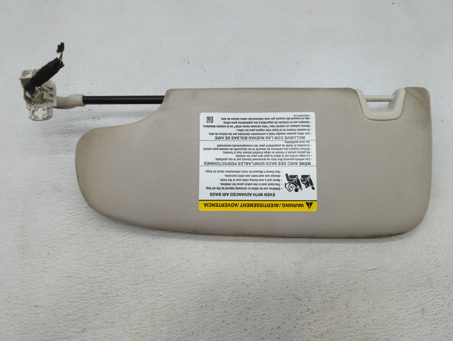 2012-2014 Ford Focus Sun Visor Shade Replacement Passenger Right Mirror Fits Fits 2012 2013 2014 OEM Used Auto Parts - Oemus