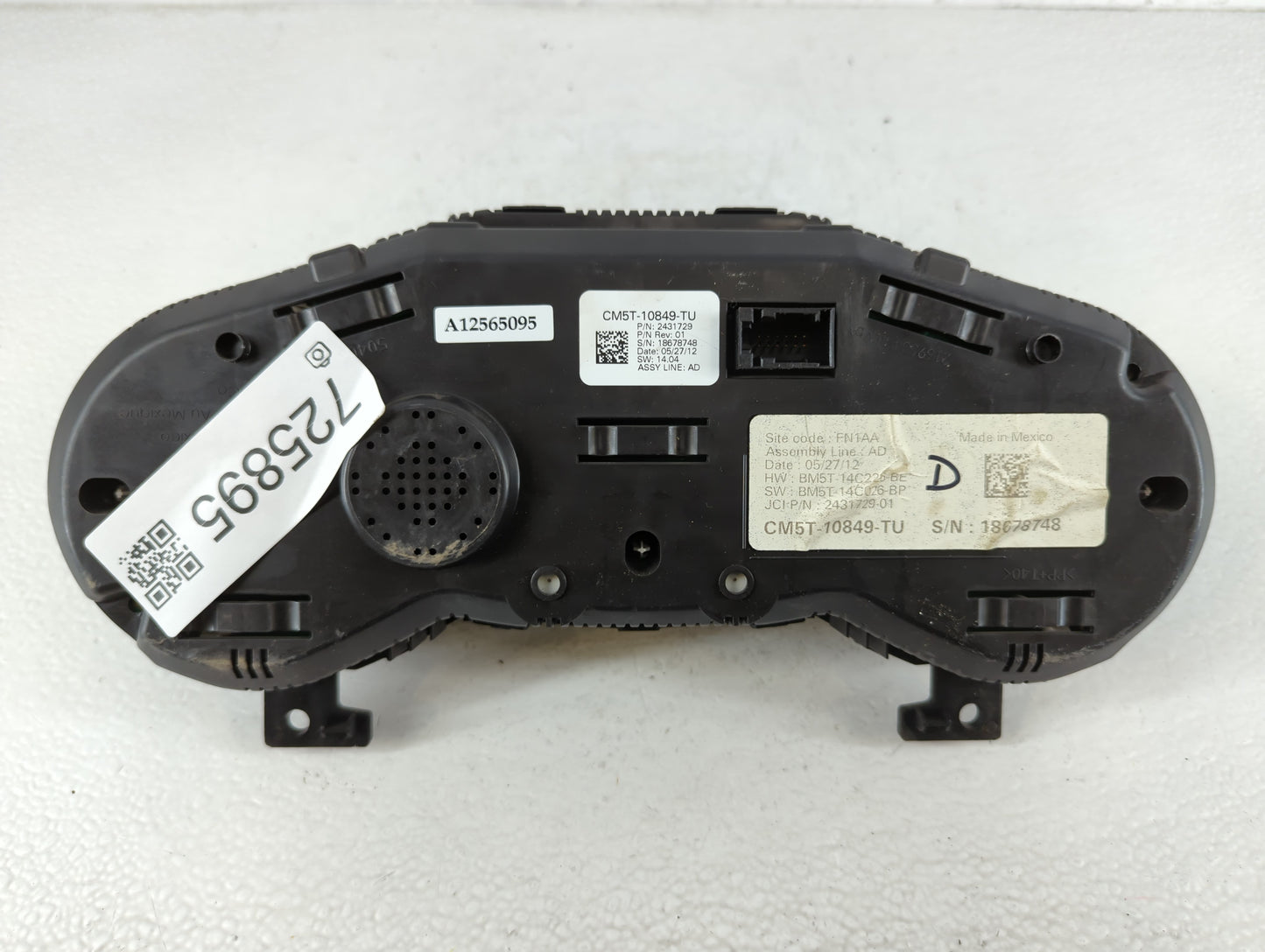 2012 Ford Focus Instrument Cluster Speedometer Gauges P/N:CM5T-10849-TU Fits OEM Used Auto Parts - Oemusedautoparts1.com