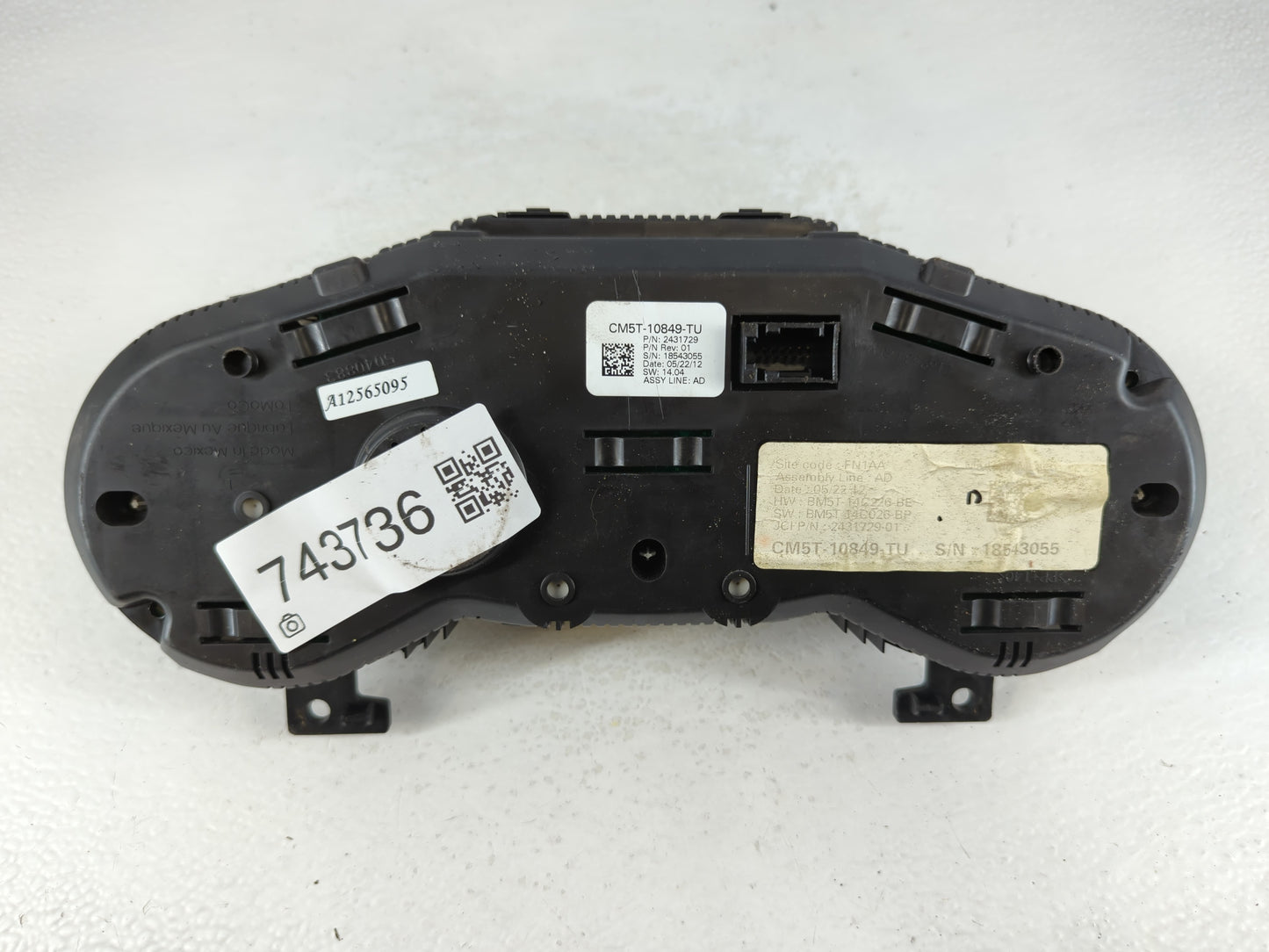 2012 Ford Focus Instrument Cluster Speedometer Gauges P/N:CM5T-10849-TU Fits OEM Used Auto Parts - Oemusedautoparts1.com