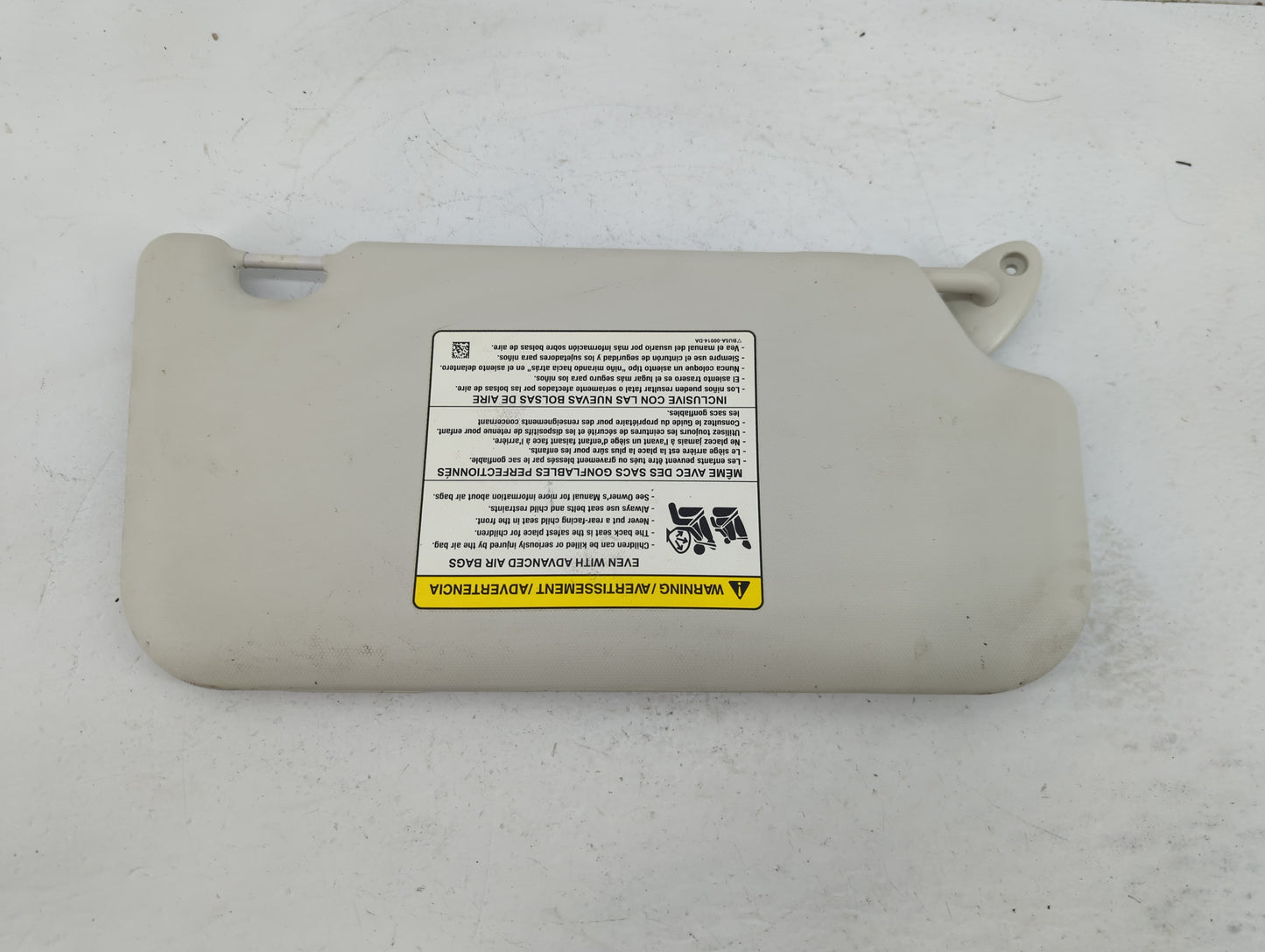 2012-2013 Ford Focus Sun Visor Shade Replacement Driver Left Mirror Fits Fits 2012 2013 OEM Used Auto Parts - Oemusedautopar