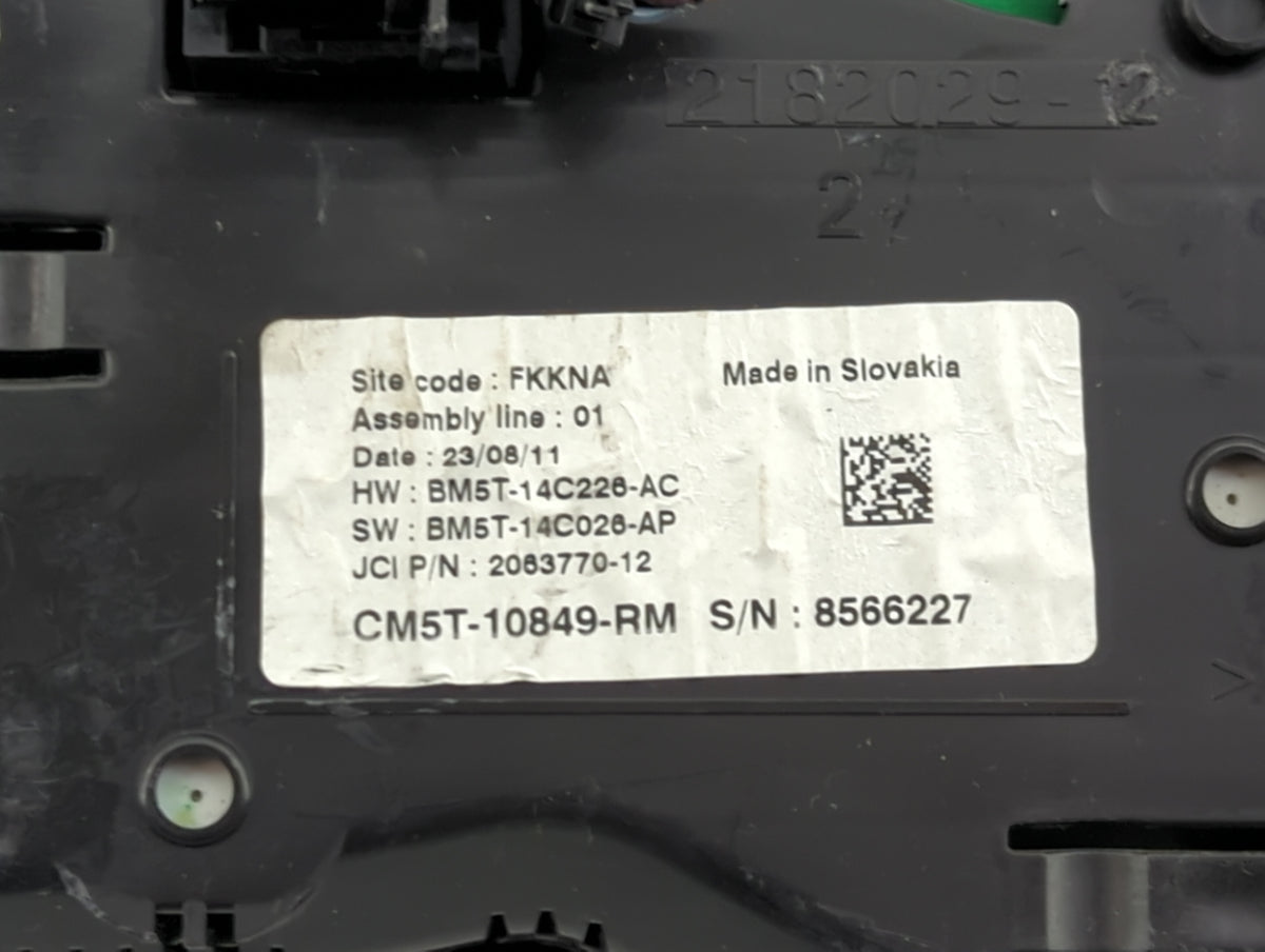 2012 Ford Focus Instrument Cluster Speedometer Gauges P/N:CM5T-10849-RM BM5T-14C226-AC, BM5T-14C026-AP Miles:297K Fits OEM U