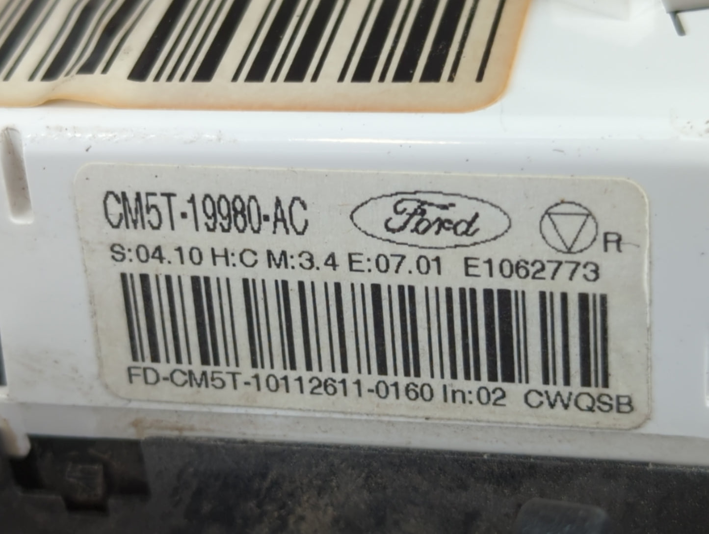 2012 Ford Focus Climate Control Module Temperature AC/Heater Replacement P/N:CM5T-19980-AC Fits OEM Used Auto Parts - Oemuse