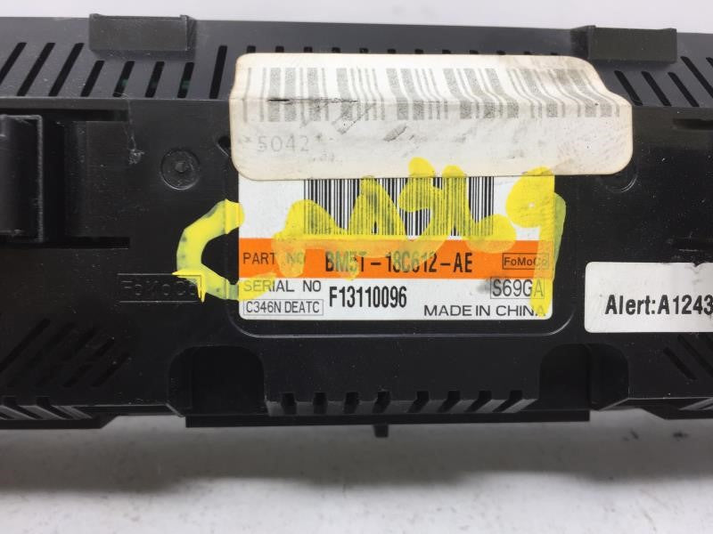 2012 Ford Focus Climate Control Module Temperature AC/Heater Replacement P/N:PN:BM5T-18C612-AE Fits OEM Used Auto Parts - Oe