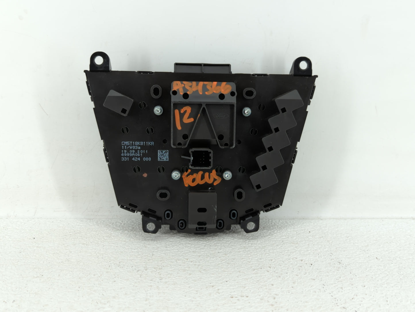 2012-2013 Ford Focus Radio Control Panel - Oemusedautoparts1.com