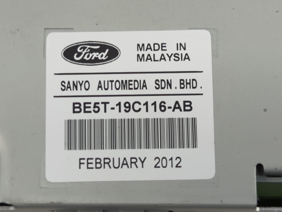 2010-2012 Ford Fusion Information Radio Display Screen Black - Oemusedautoparts1.com