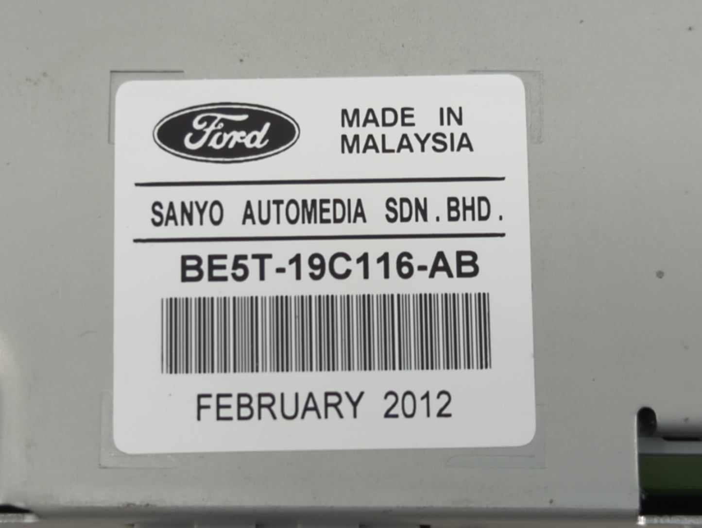 2010-2012 Ford Fusion Information Display Screen Black - Oemusedautoparts1.com