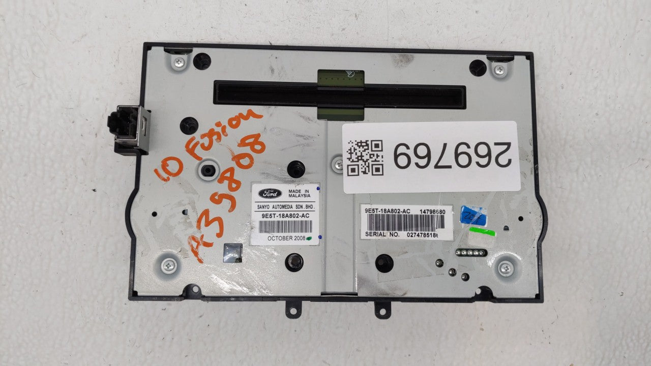 2010-2012 Ford Fusion Radio Control Panel - Oemusedautoparts1.com