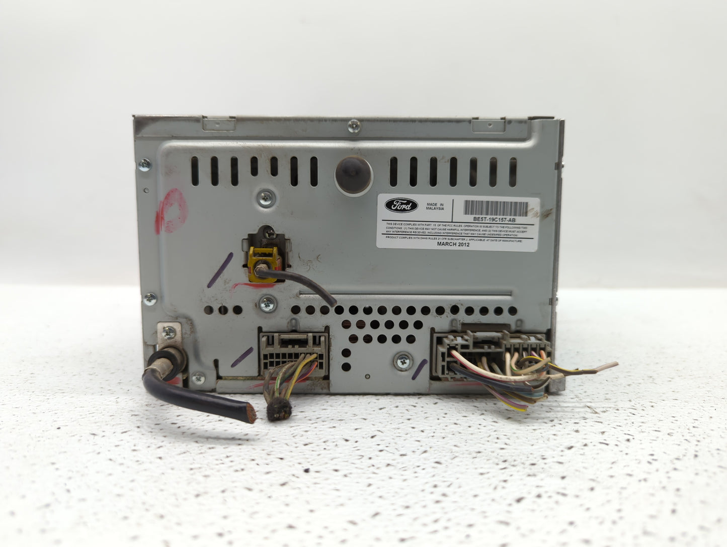 2010-2012 Ford Fusion Radio AM FM Cd Player Receiver Replacement P/N:BE5T-19C107-BA BE5T-19C157-AB Fits Fits 2010 2011 2012