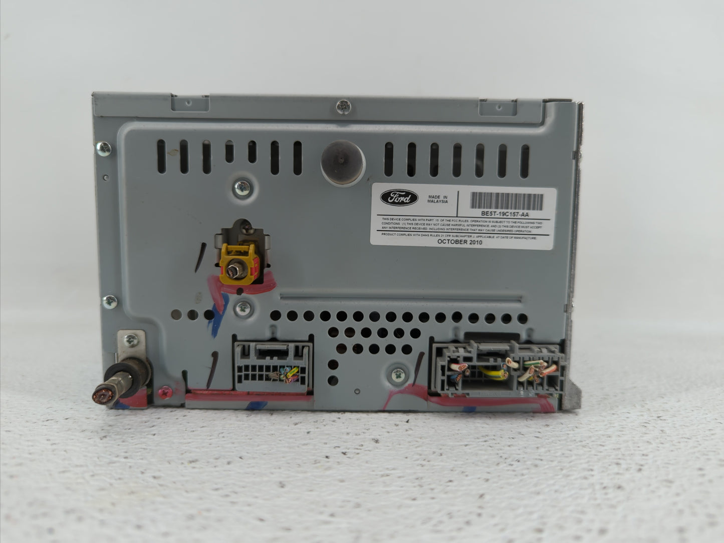 2010-2012 Ford Fusion Radio AM FM Cd Player Receiver Replacement P/N:BE5T-19C107-BA BE5T-19C157-AB Fits Fits 2010 2011 2012