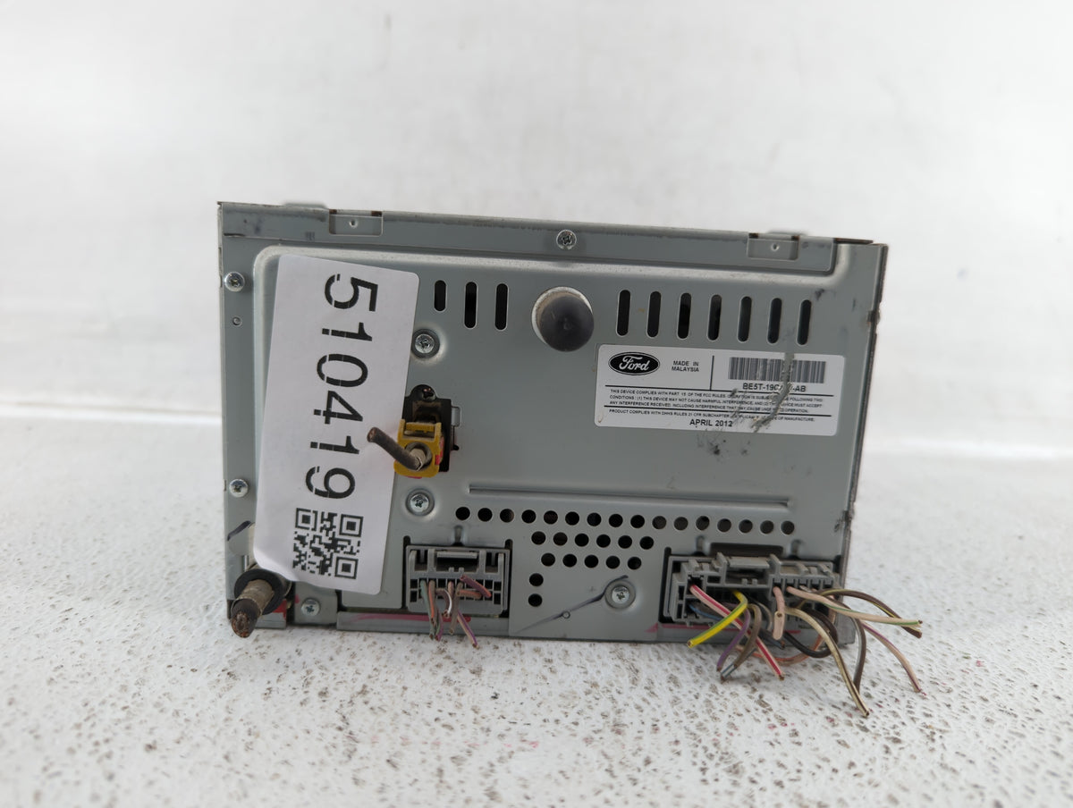 2011-2012 Ford Fusion Am Fm Cd Player Radio Receiver 510419 - Oemusedautoparts1.com