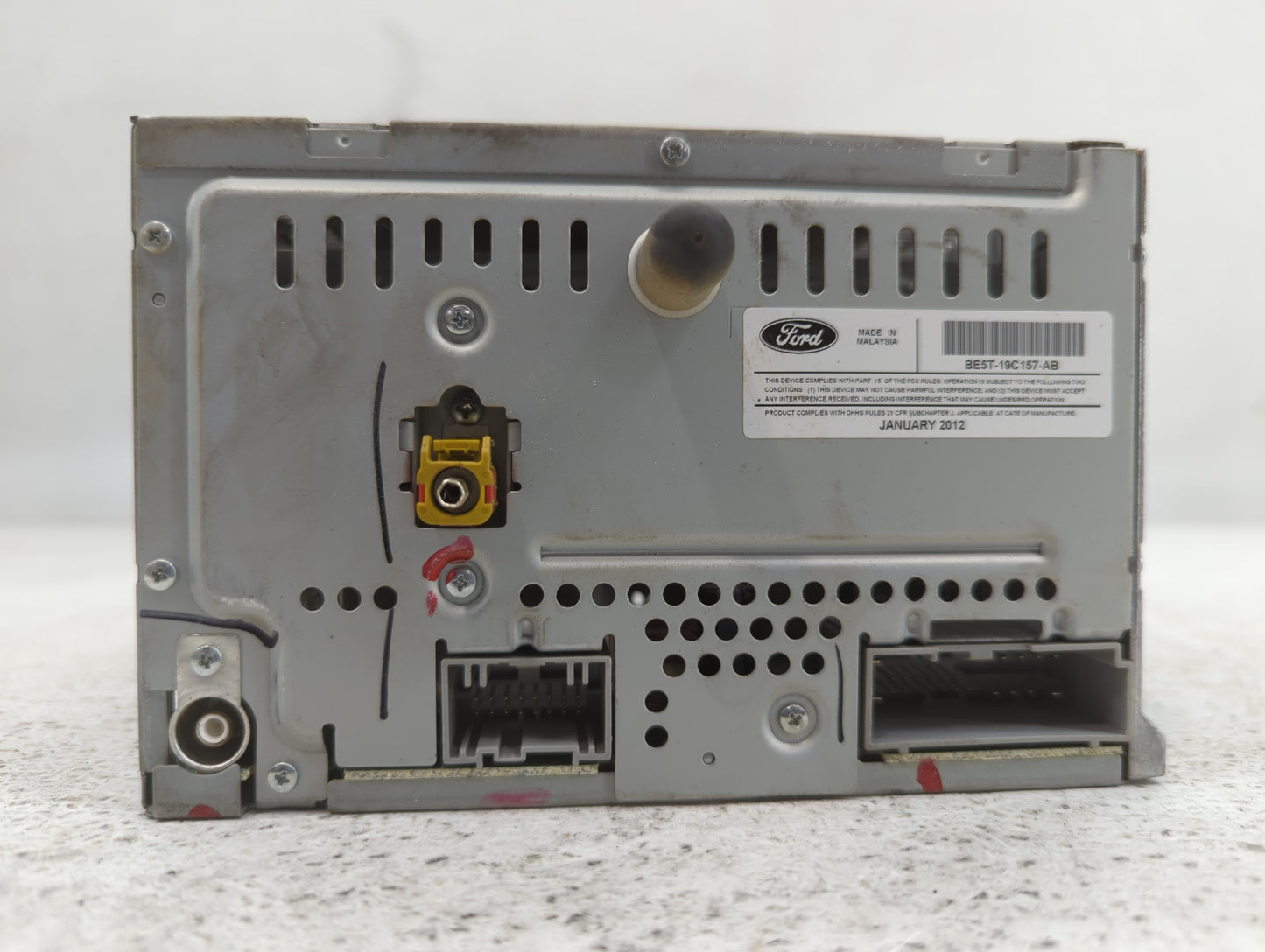 2010-2012 Ford Fusion Radio AM FM Cd Player Receiver Replacement P/N:BE5T-19C157-AB Fits Fits 2010 2011 2012 OEM Used Auto P
