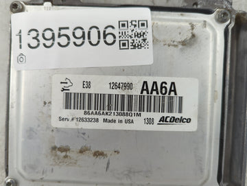 2010-2013 Gmc Sierra 1500 PCM Engine Control Computer ECU ECM PCU OEM P/N:12647990 Fits OEM Used Auto Parts