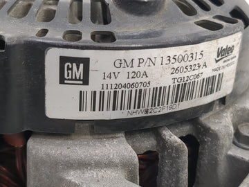 2010-2017 Gmc Terrain Alternator Replacement Generator Charging Assembly Engine OEM P/N:2605323 A 13500315 Fits OEM Used Auto Parts