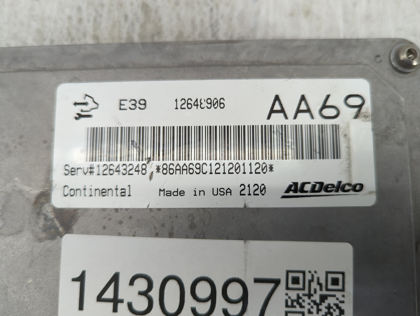 2012 Gmc Terrain PCM Engine Control Computer ECU ECM PCU OEM P/N:12648906 12643248, 86AA69C121201120 Fits Fits 2013 2014 201