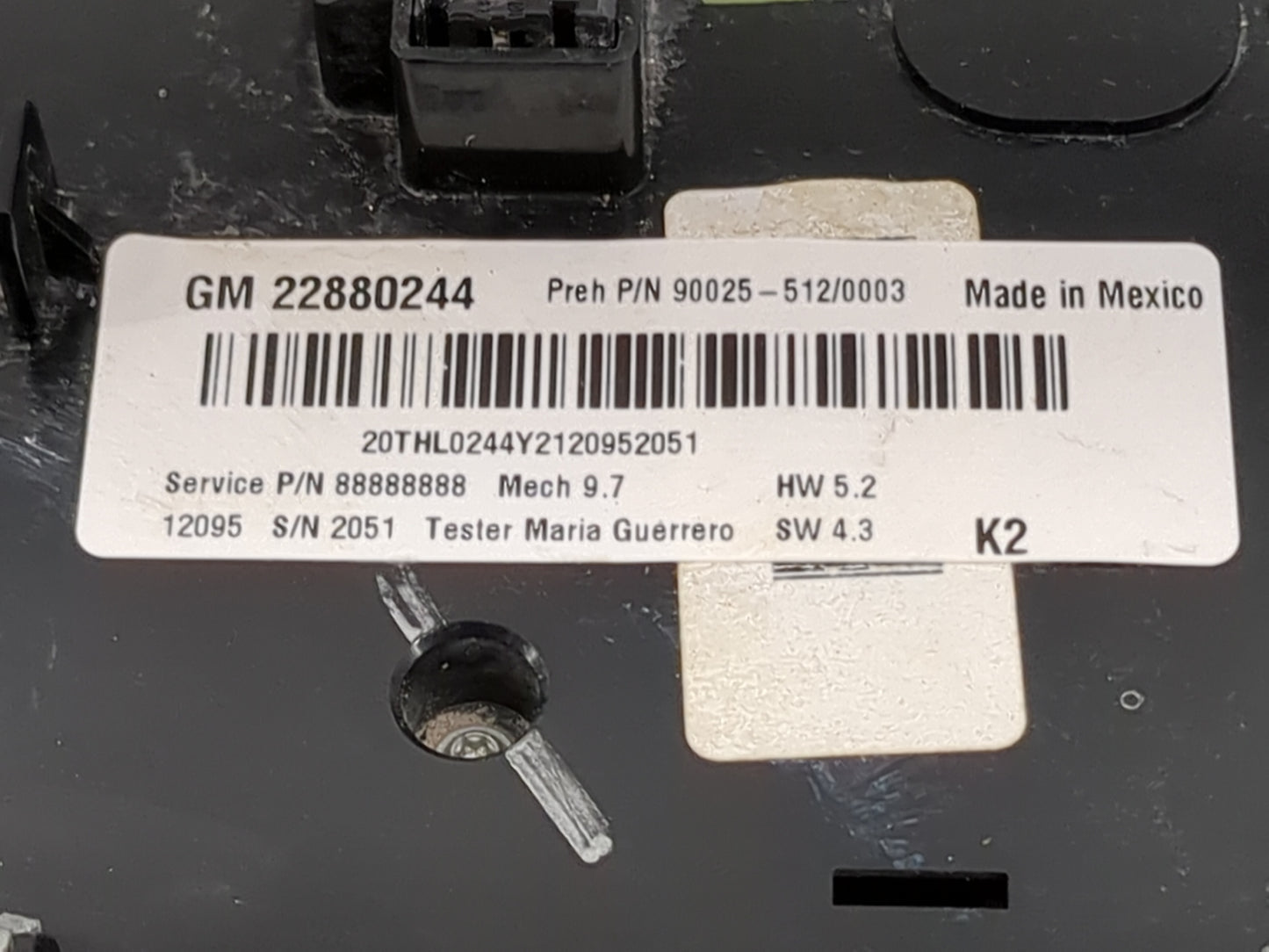 2012 Gmc Terrain Climate Control Module Temperature AC/Heater Replacement P/N:22880244 90025-512/0003, 20THL0244Y2120952051