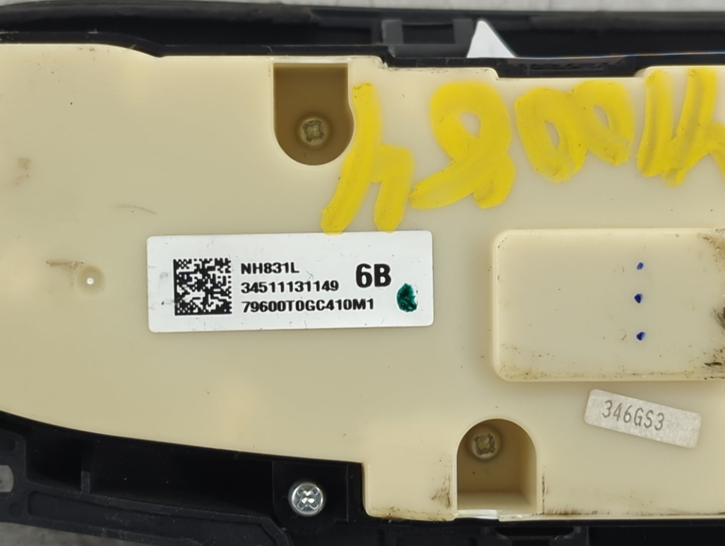 2012 Honda Cr-V Climate Control Module Temperature AC/Heater Replacement P/N:79600T0GC410M1 Fits OEM Used Auto Parts - Oemus