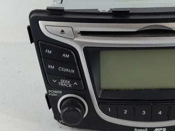 2012-2014 Hyundai Accent Radio AM FM Cd Player Receiver Replacement P/N:96170-1R1004X Fits Fits 2012 2013 2014 OEM Used Auto Parts