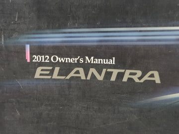 2012 Hyundai Elantra Owners Manual Book Guide P/N:A3YO-EC17A OEM Used Auto Parts