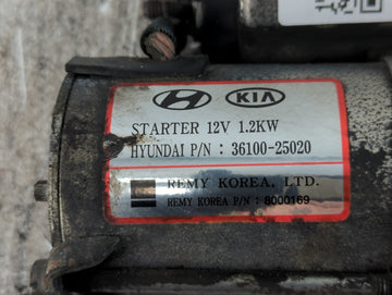 2009-2012 Hyundai Genesis Car Starter Motor Solenoid OEM P/N:36100-25020 Fits Fits 2006 2007 2008 2009 2010 2011 2012 OEM Used Auto Parts