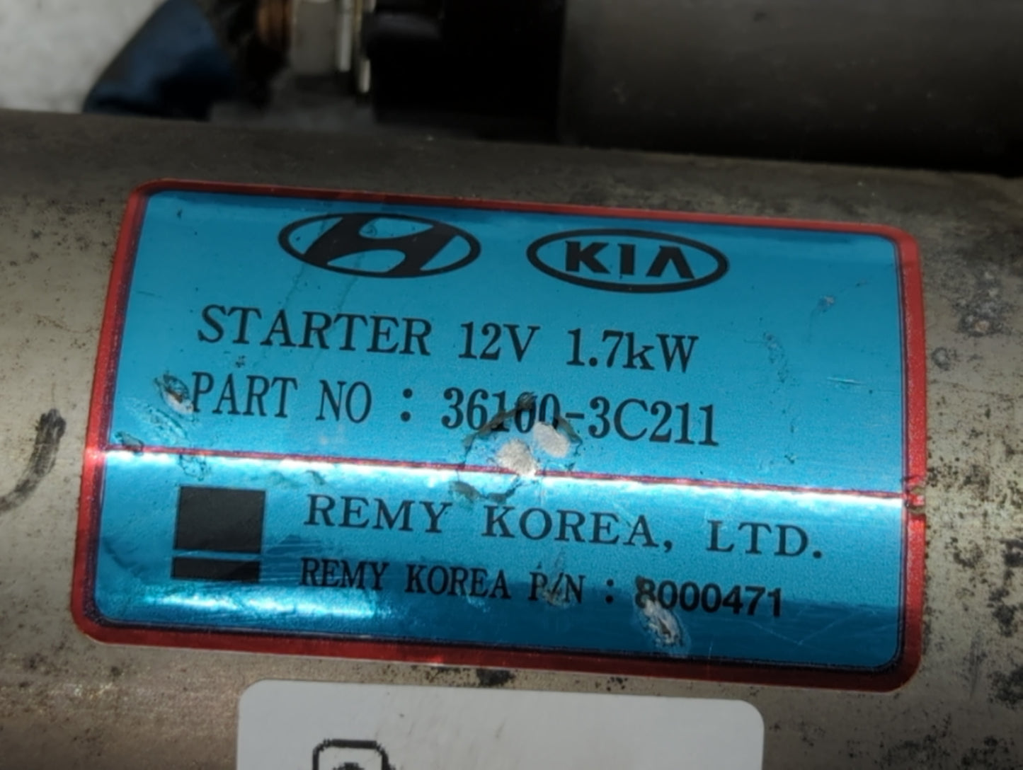2009-2012 Hyundai Genesis Car Starter Motor Solenoid OEM P/N:36100-3C210 36100-3C211 Fits Fits 2006 2007 2008 2009 2010 2011