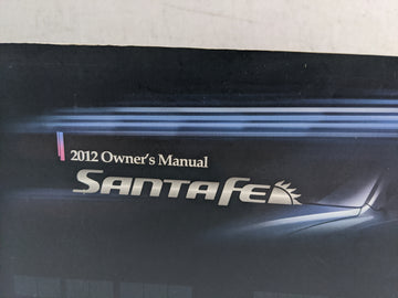 2012 Hyundai Santa Fe Owners Manual Book Guide P/N:A2BO-EU23B OEM Used Auto Parts