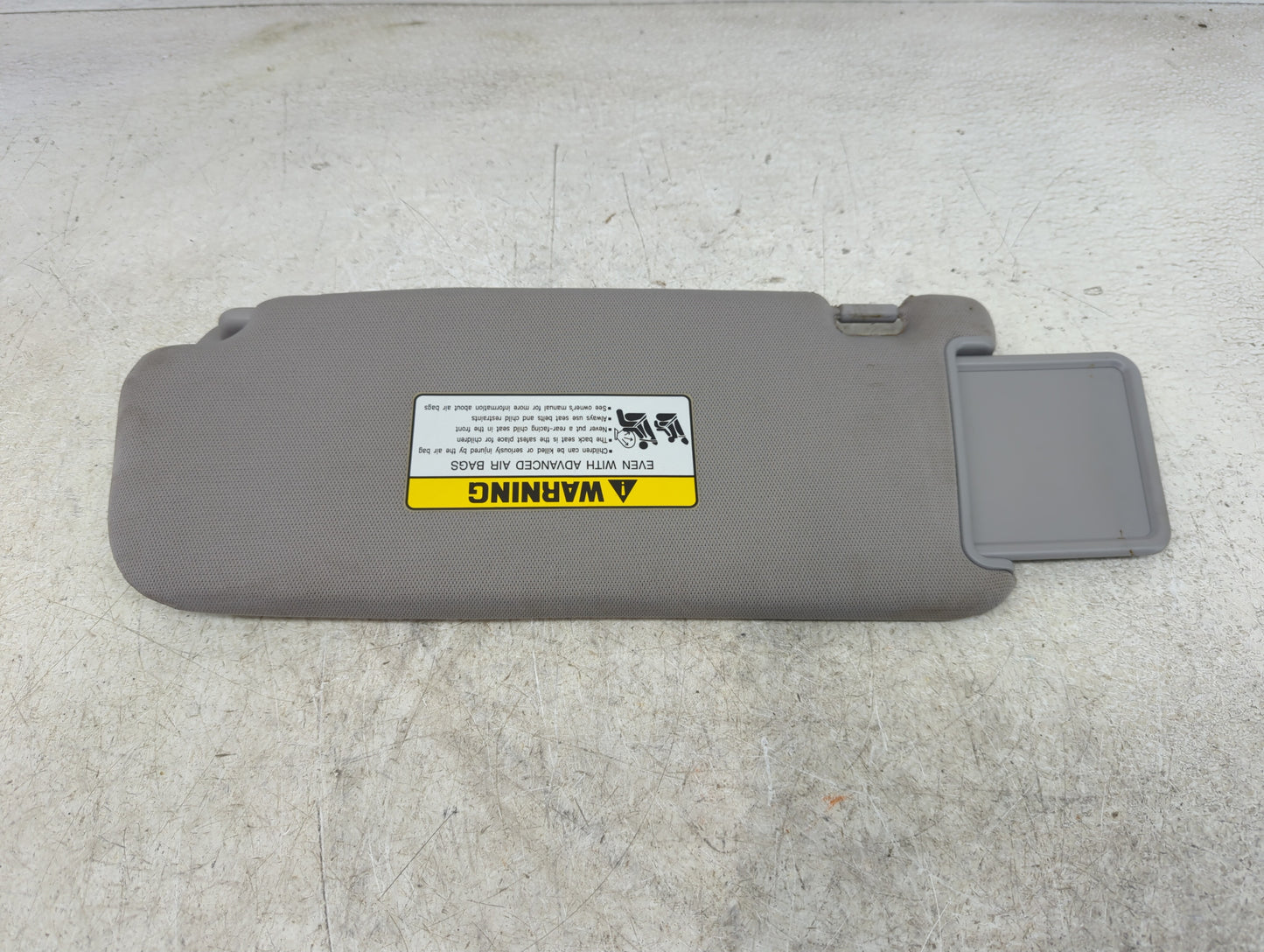 2010-2012 Hyundai Santa Fe Sun Visor Shade Replacement Passenger Right Mirror Fits Fits 2010 2011 2012 OEM Used Auto Parts -