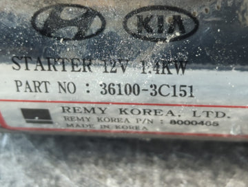 2012 Hyundai Santa Fe Car Starter Motor Solenoid OEM P/N:36100-3C151 Fits OEM Used Auto Parts