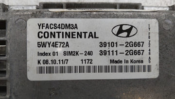 2011-2014 Hyundai Sonata PCM Engine Control Computer ECU ECM PCU OEM P/N:39101-2G667 39101-2G669 Fits Fits 2011 2012 2013 2014 OEM Used Auto Parts