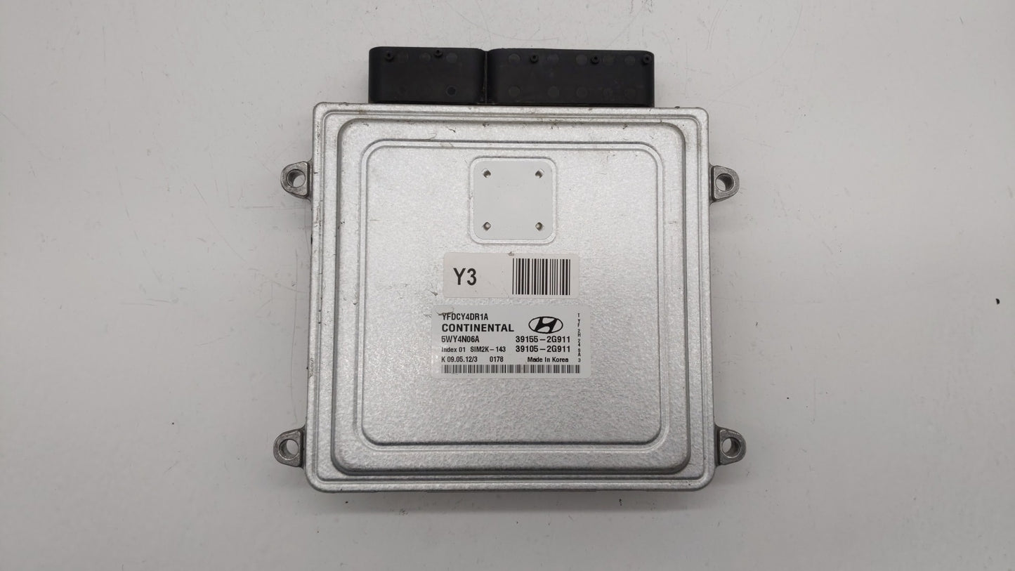 2011-2015 Hyundai Sonata PCM Engine Control Computer ECU ECM PCU OEM P/N:39155-2G916 39105-2G916 Fits OEM Used Auto Parts -