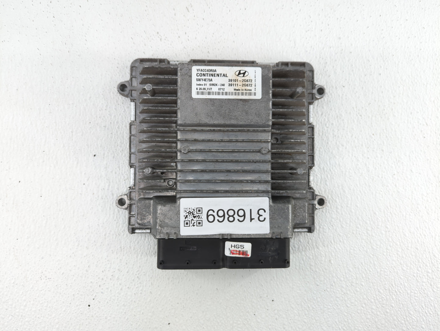 2011-2014 Hyundai Sonata PCM Engine Control Computer ECU ECM PCU OEM P/N:39101-2G673 39101-2G671 Fits Fits 2011 2012 2013 20