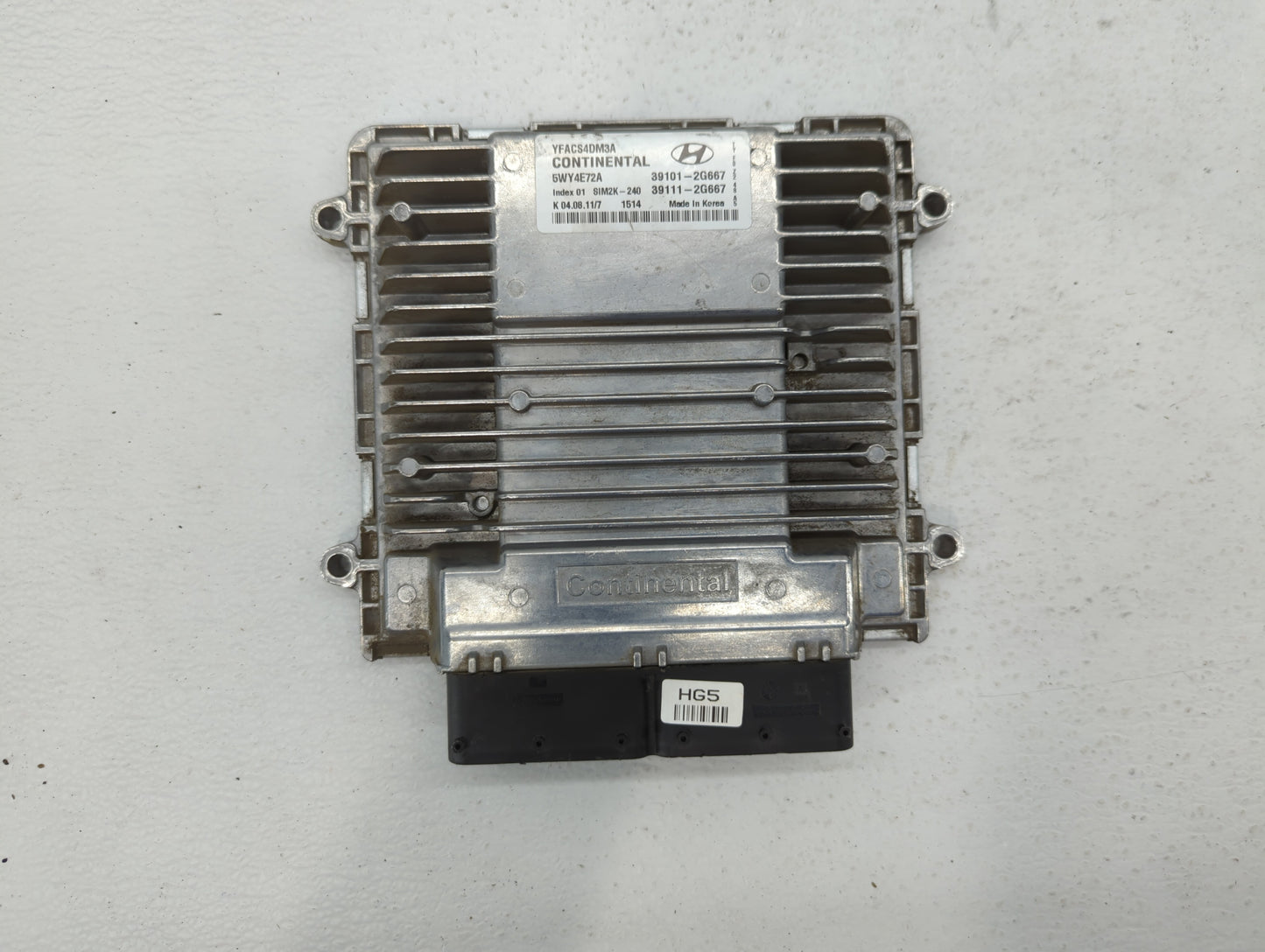2011-2014 Hyundai Sonata PCM Engine Control Computer ECU ECM PCU OEM P/N:39101-2G667 Fits Fits 2011 2012 2013 2014 OEM Used