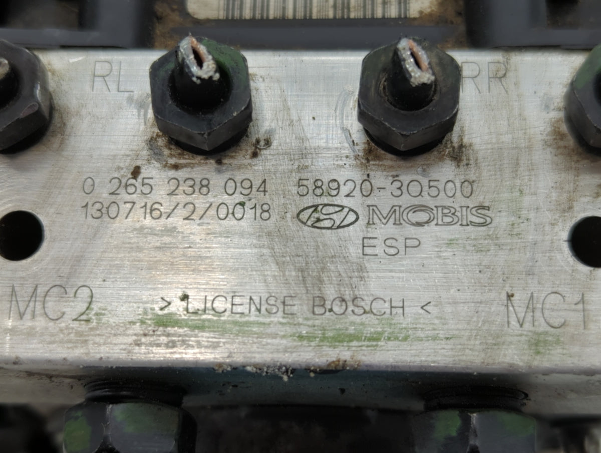 2011-2013 Hyundai Sonata Anti-Lock Brake ABS Pump Module Actuator OEM P/N:58920-30500 Fits Fits 2011 2012 2013 OEM Used Auto