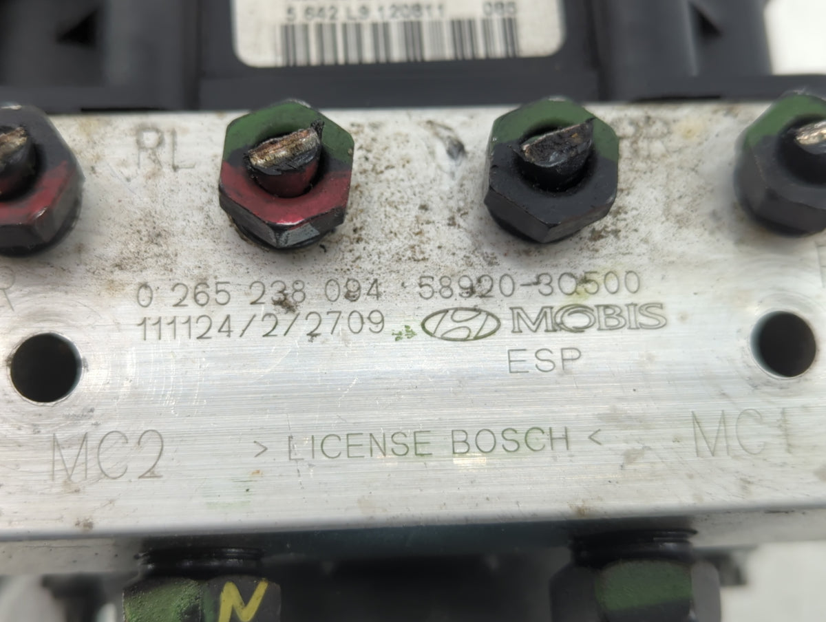 2011-2013 Hyundai Sonata Anti-Lock Brake ABS Pump Module Actuator OEM P/N:58920-3Q500 Fits Fits 2011 2012 2013 OEM Used Auto