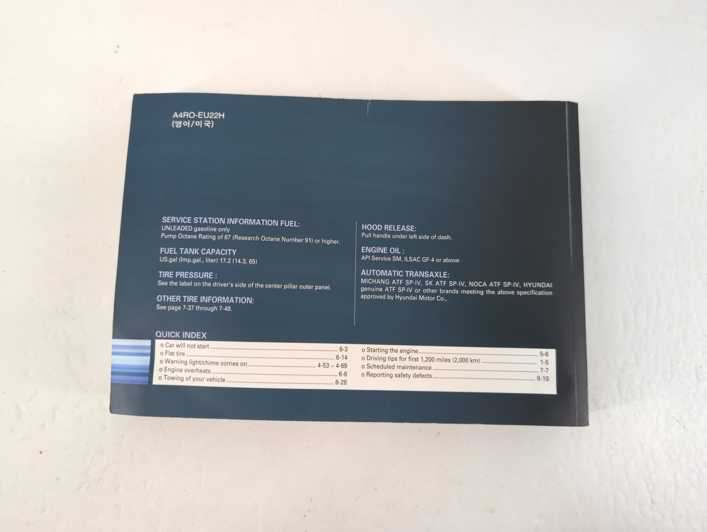 2012 Hyundai Sonata Owners Manual Book Guide P/N:A4R0-EU22H OEM Used Auto Parts - Oemusedautoparts1.com