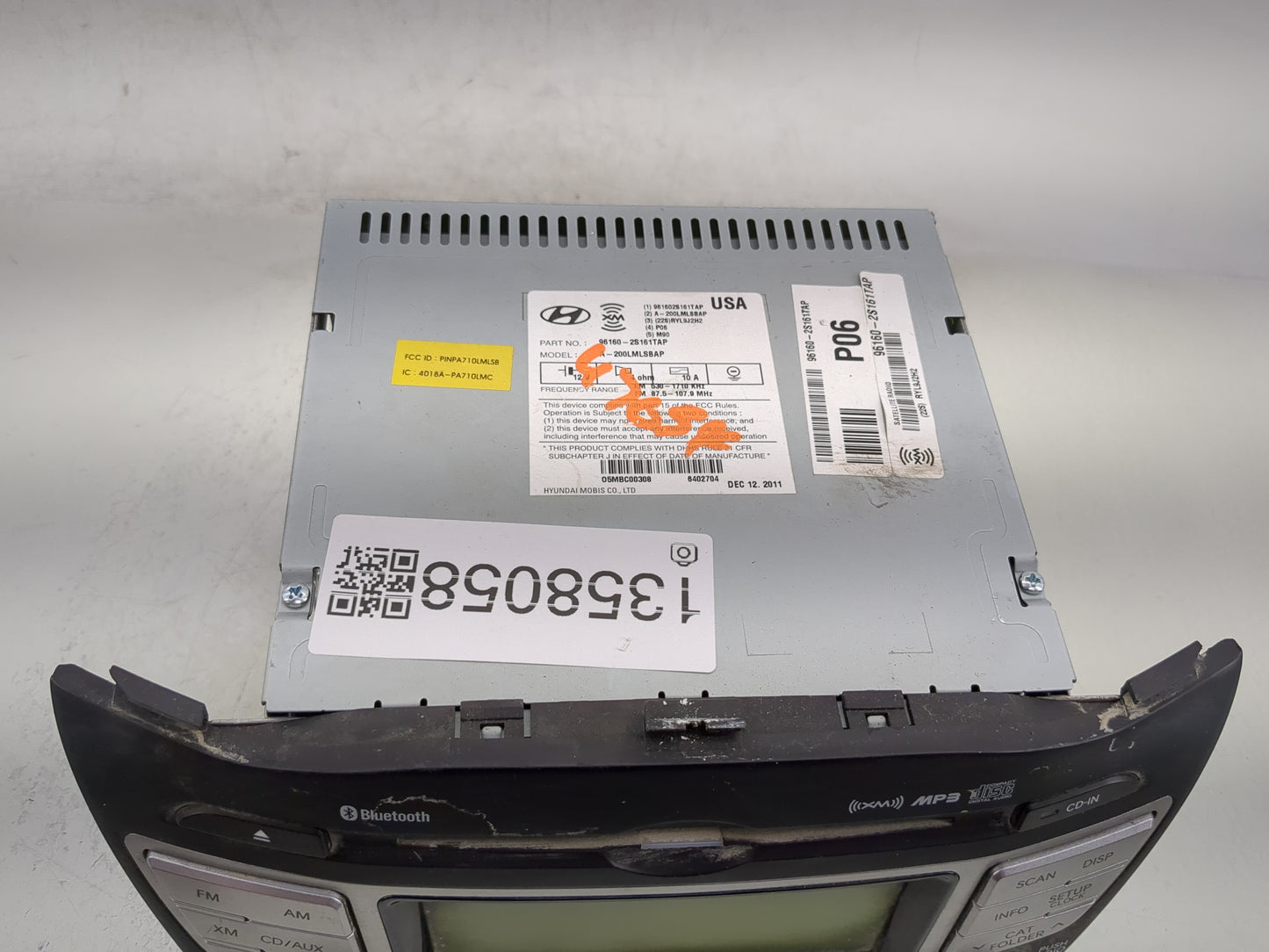2010-2013 Hyundai Tucson Radio AM FM Cd Player Receiver Replacement P/N:96160-2S161TAP Fits Fits 2010 2011 2012 2013 OEM Use