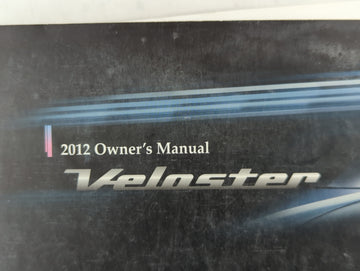 2012 Hyundai Veloster Owners Manual Book Guide P/N:A2V0-EC18B OEM Used Auto Parts