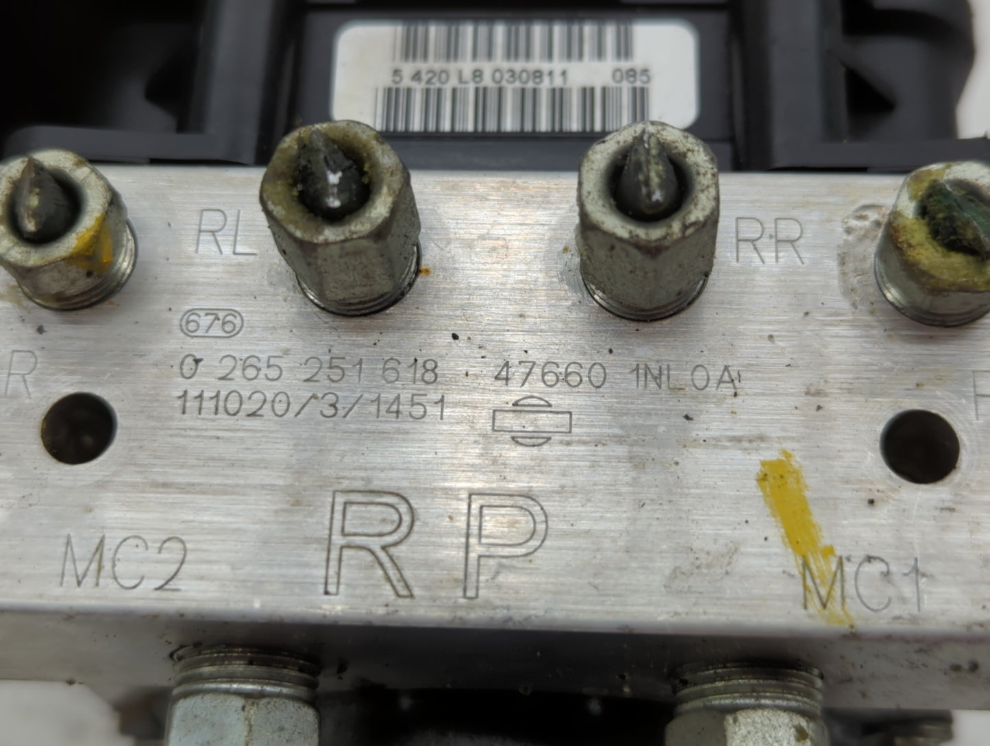 2011-2013 Infiniti G37 ABS Pump Control Module Replacement P/N:47660 1NL0A Fits Fits 2011 2012 2013 OEM Used Auto Parts - Oe