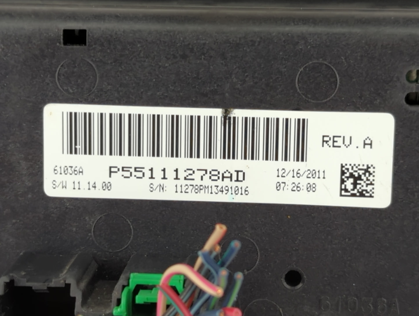 2012 Jeep Compass Climate Control Module Temperature AC/Heater Replacement P/N:P55111278AD Fits Fits 2011 2013 2014 2015 201