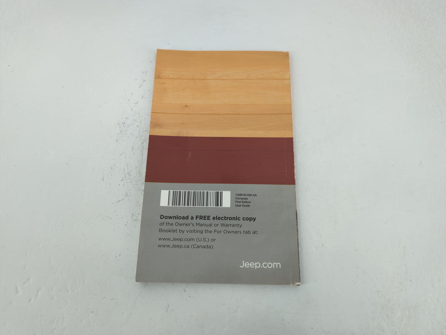 2012 Jeep Compass Owners Manual Book Guide P/N:12MK49-926-AA OEM Used Auto Parts - Oemusedautoparts1.com