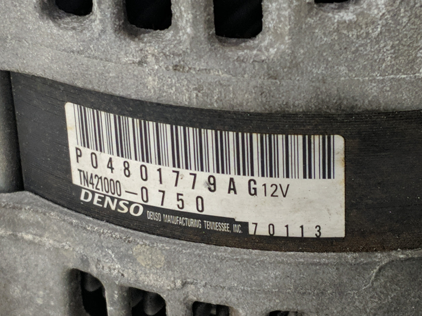 2011-2016 Jeep Grand Cherokee Alternator Replacement Generator Charging Assembly Engine OEM P/N:P04801779AG Fits OEM Used Au