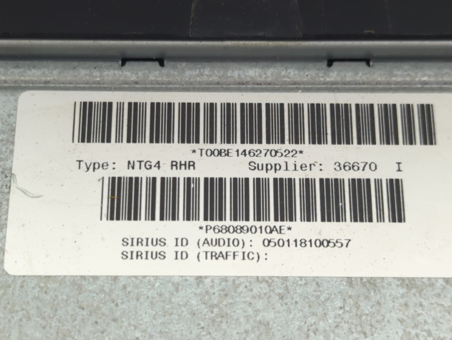 2012 Jeep Grand Cherokee Radio AM FM Cd Player Receiver Replacement P/N:P68089010AE T00BE146270522 Fits OEM Used Auto Parts