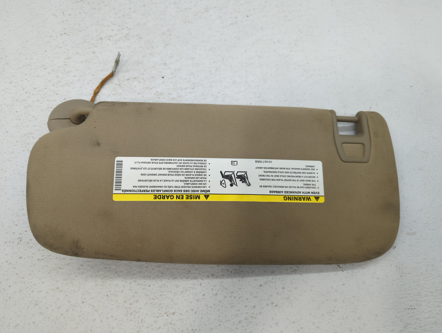 2011-2013 Jeep Grand Cherokee Sun Visor Shade Replacement Passenger Right Mirror Fits OEM Used Auto Parts - Oemusedautoparts