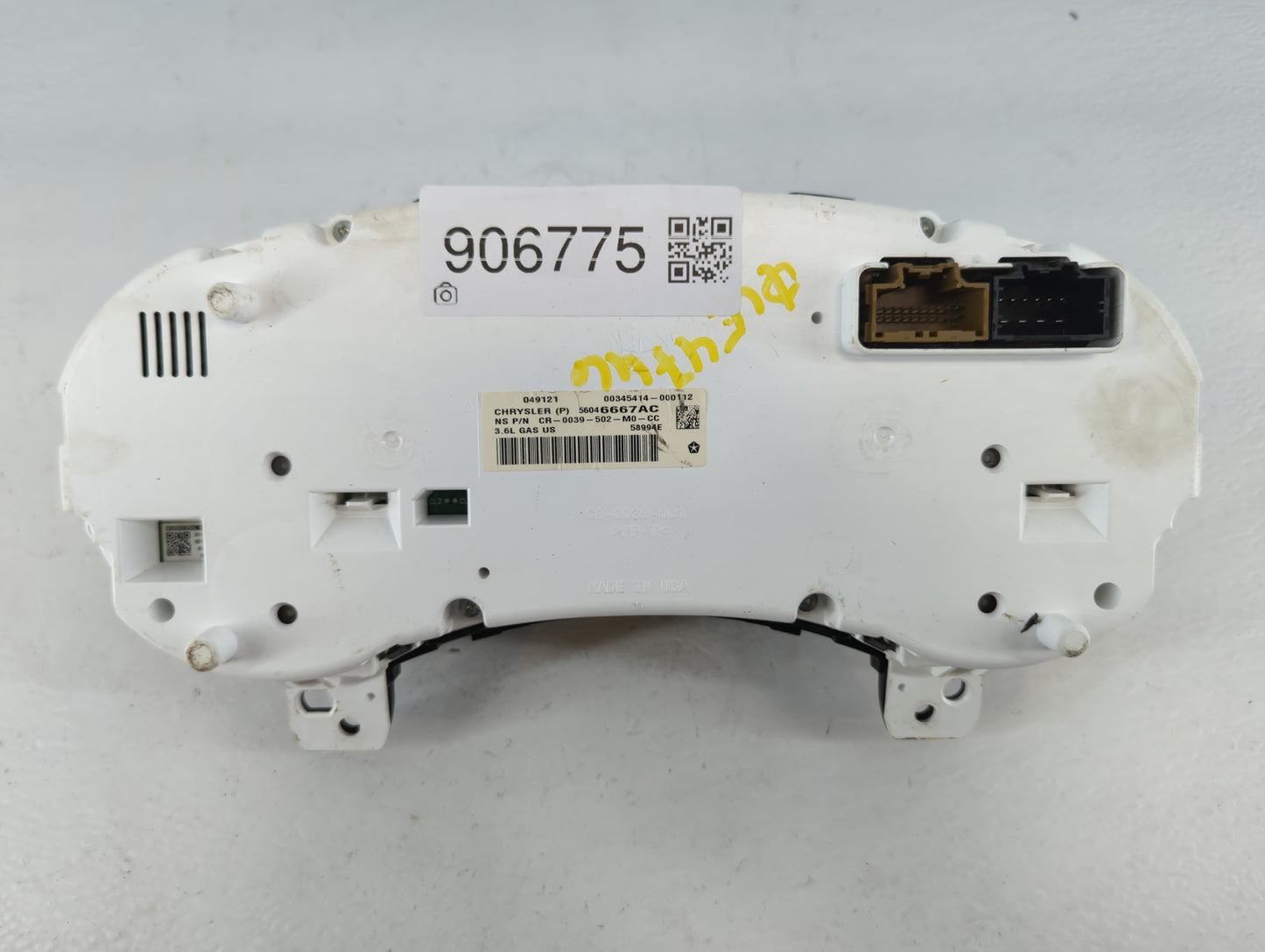 2012 Jeep Grand Cherokee Instrument Cluster Speedometer Gauges P/N:56046667AC Fits OEM Used Auto Parts - Oemusedautoparts1.c