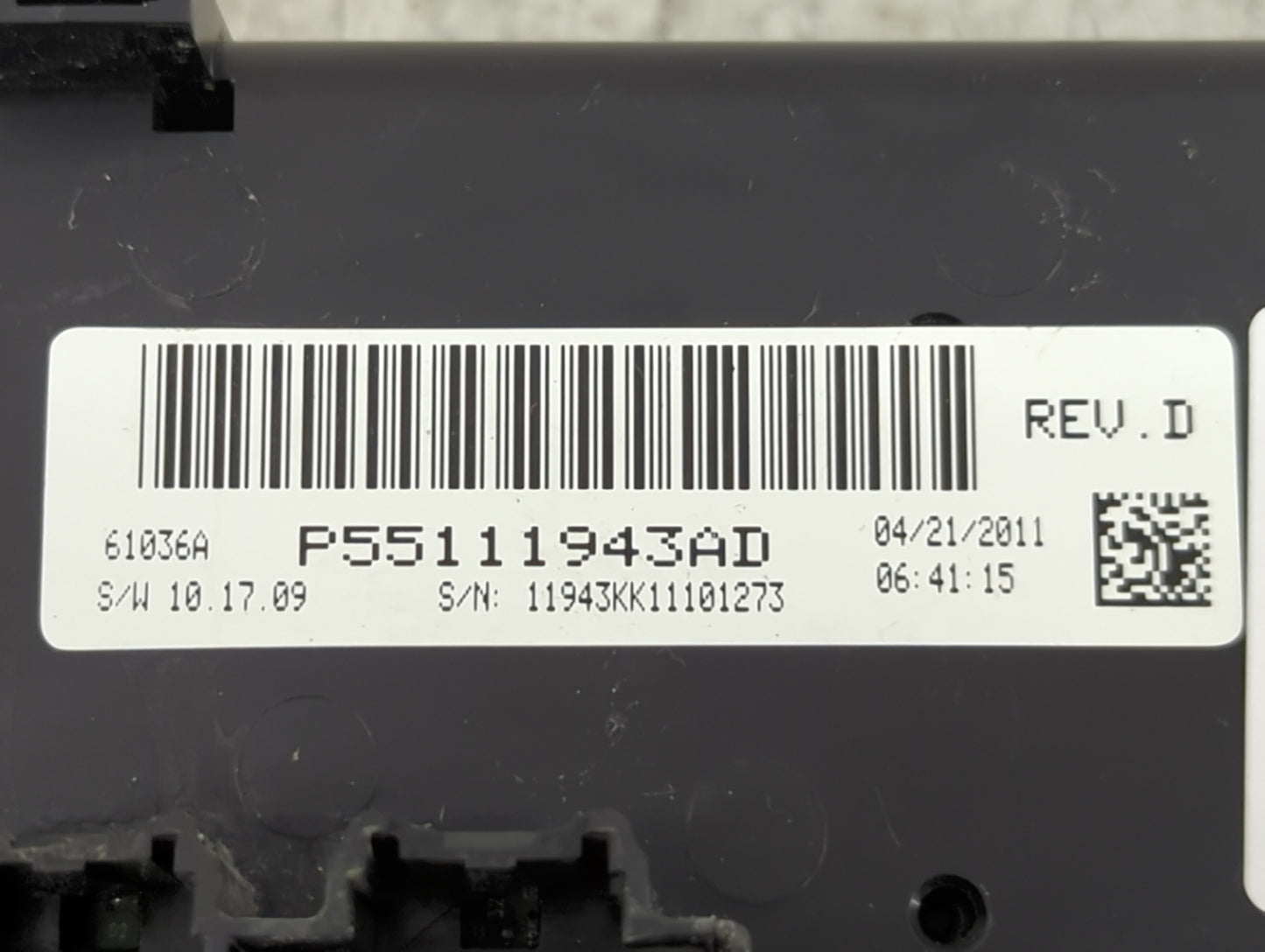 2010-2012 Jeep Liberty Climate Control Module Temperature AC/Heater Replacement P/N:P55111943AD Fits Fits 2010 2011 2012 OEM