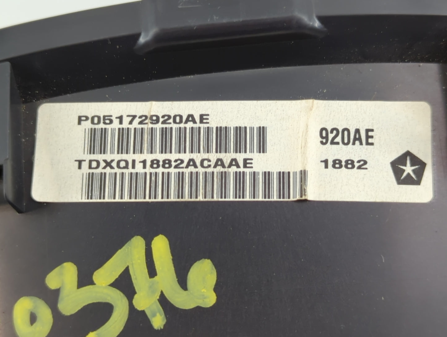 2012 Jeep Liberty Instrument Cluster Speedometer Gauges P/N:P05172920AE Fits OEM Used Auto Parts - Oemusedautoparts1.com