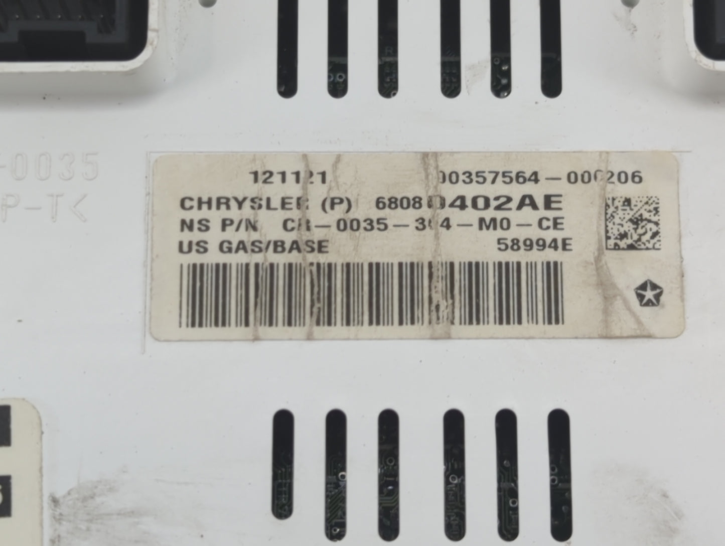 2011-2013 Jeep Patriot Instrument Cluster Speedometer Gauges P/N:68080402AE P68080402AE Fits Fits 2011 2012 2013 OEM Used Au