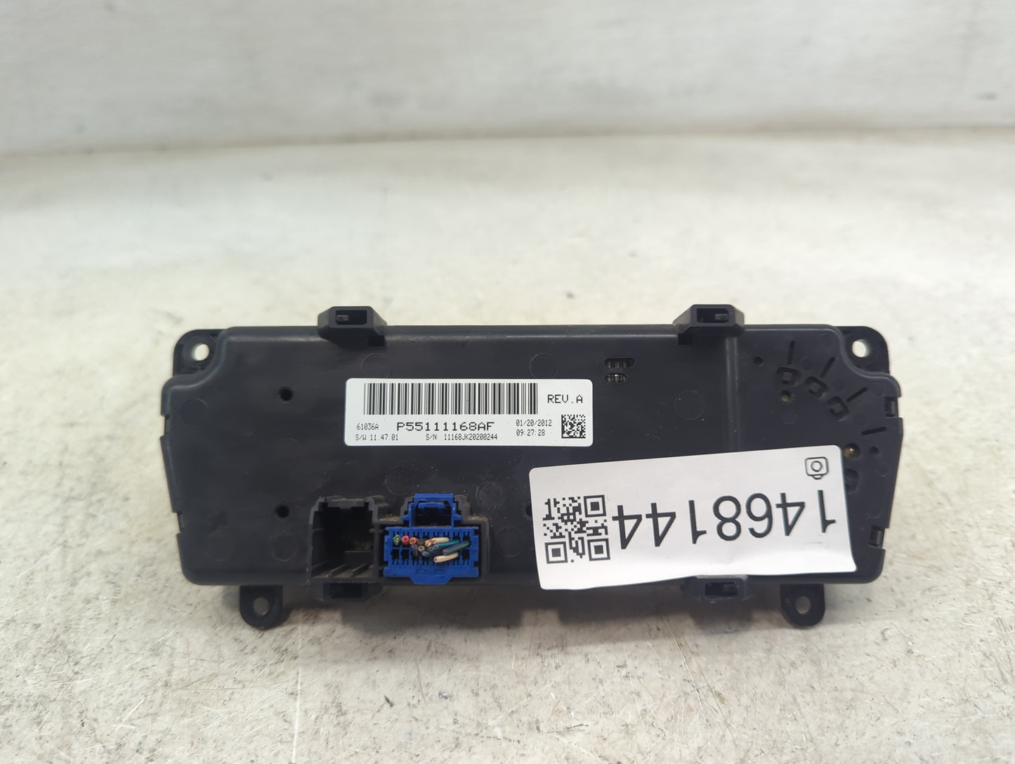 2011-2013 Jeep Wrangler Climate Control Module Temperature AC/Heater Replacement P/N:P55111168AF Fits Fits 2011 2012 2013 OE
