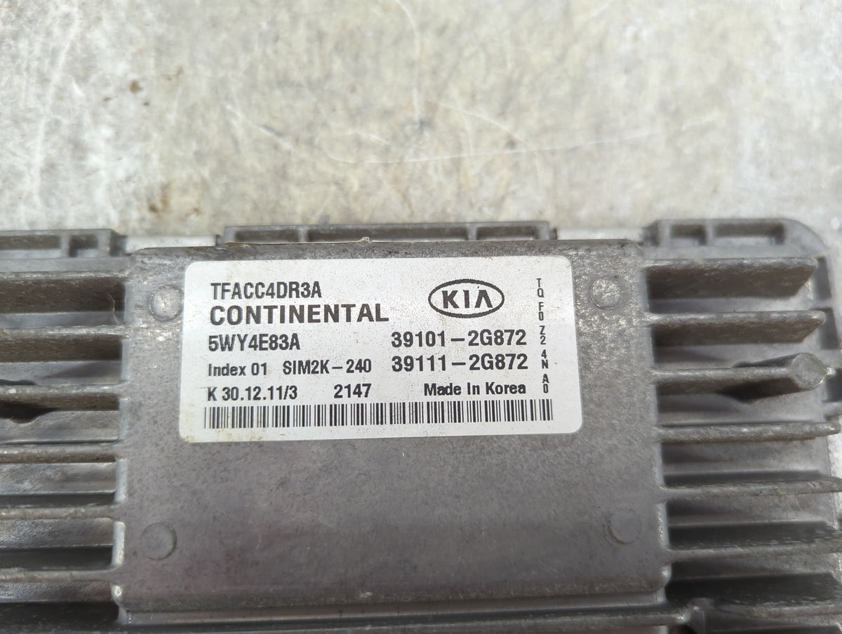 2011-2013 Kia Optima PCM Engine Control Computer ECU ECM PCU OEM P/N:39101-2G872 39111-2G872, 5WY4E83A Fits Fits 2011 2012 2