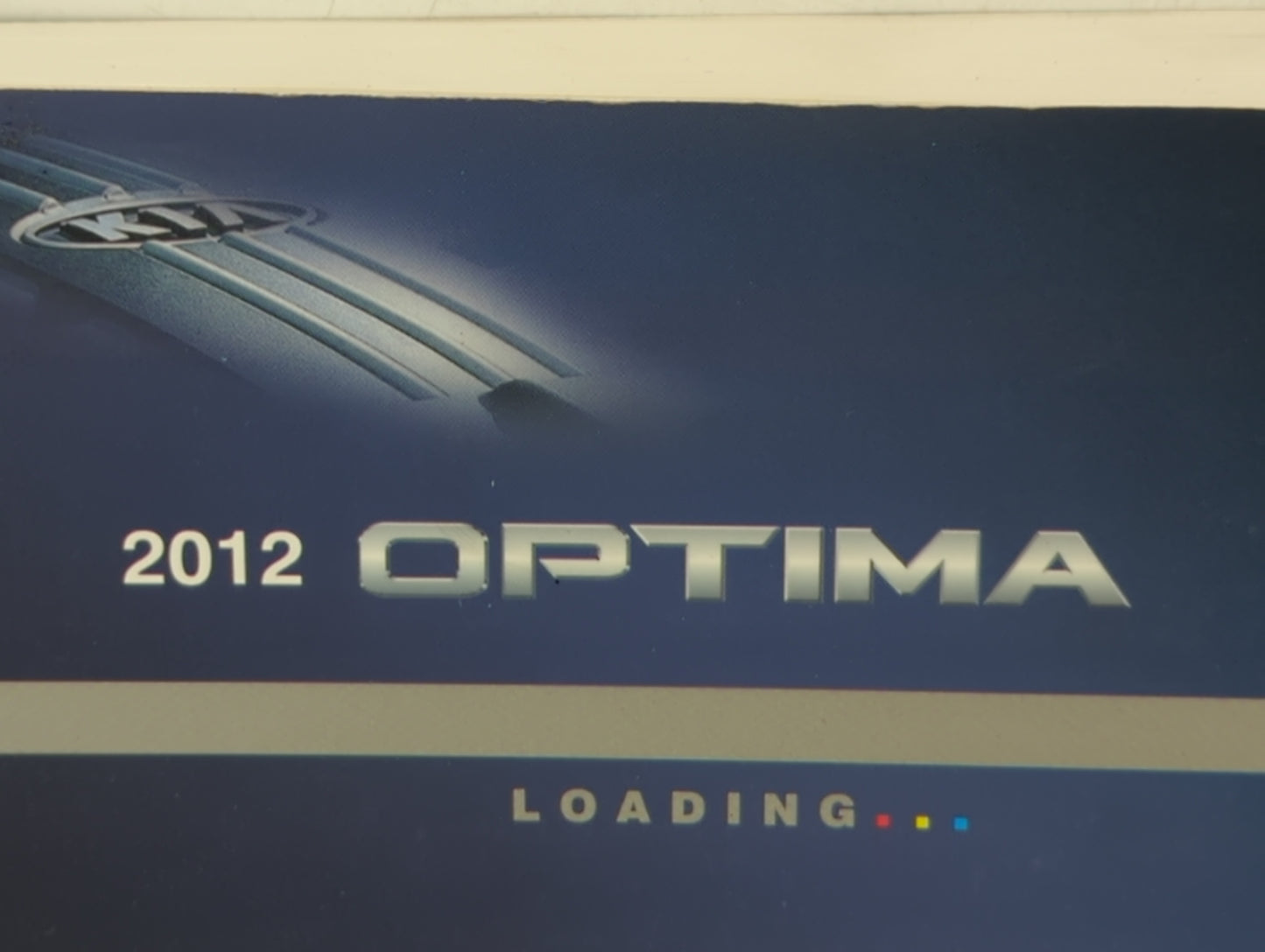 2012 Kia Optima Owners Manual Book Guide OEM Used Auto Parts - Oemusedautoparts1.com